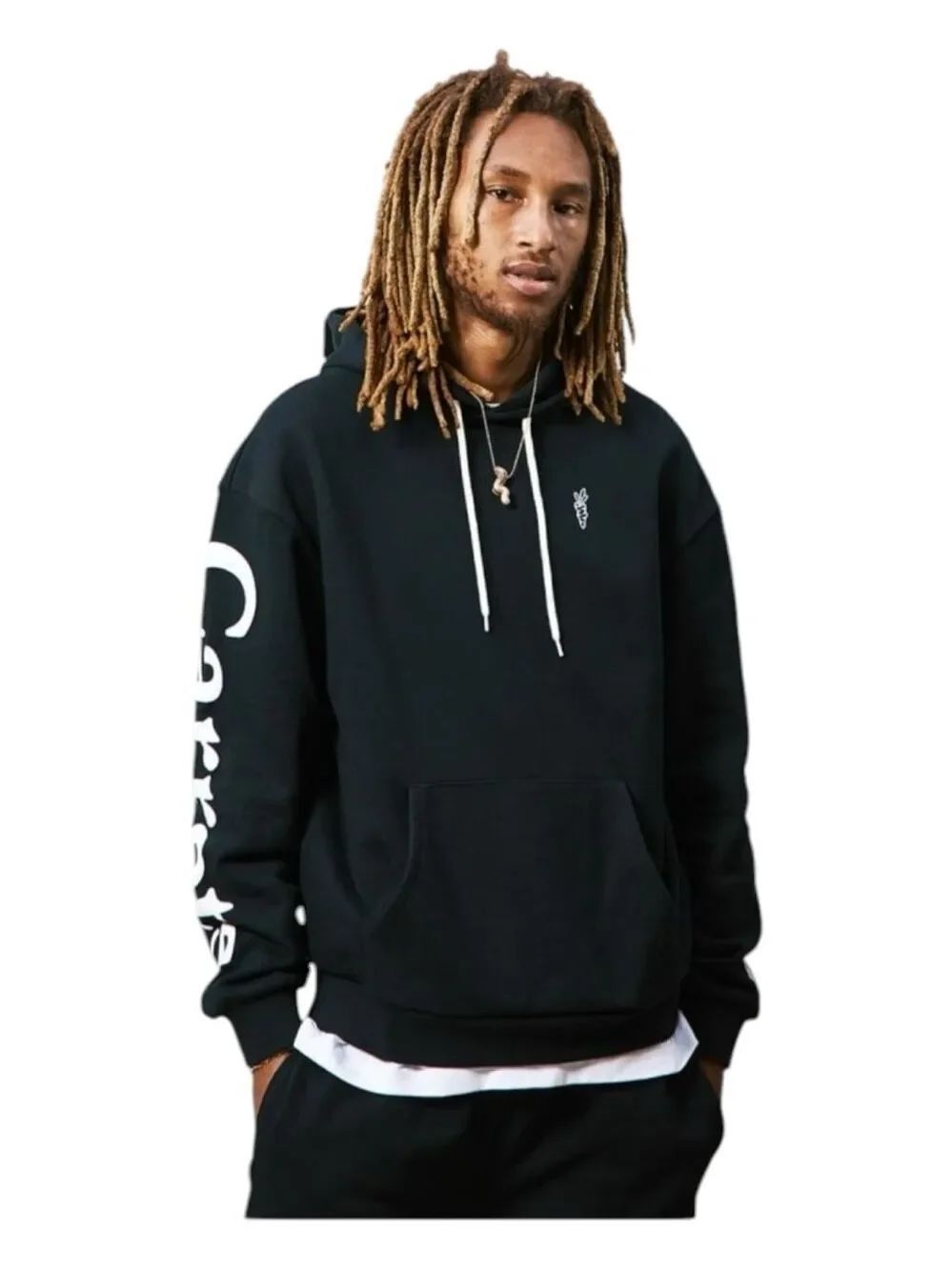 CARROTS By Anwar Carrots Logo Heavyweight Black Hoodie